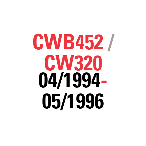 CWB452/CW320 04/1994-05/1996